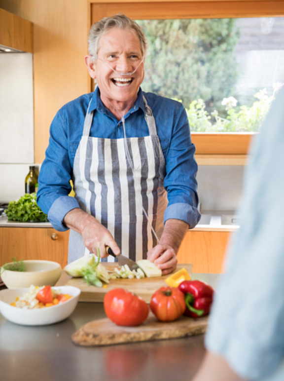 COPD male patient (cooking) 4